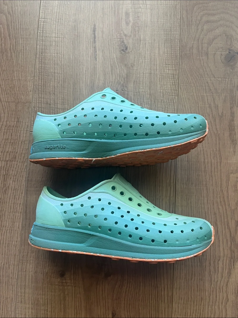 Native Kids Water Shoes in Mint Green